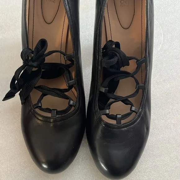 See by Chloe Black Lace Up Heels Pumps Sz 41 - Picture 13 of 14